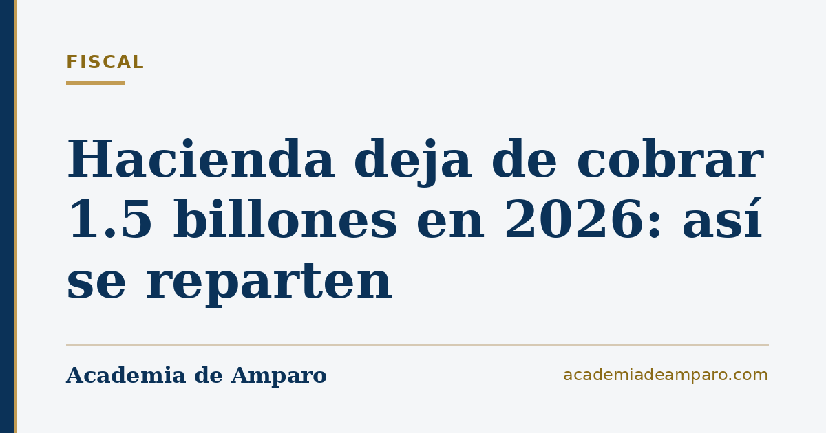 Renuncias Recaudatorias 2026: los 1.5 billones que Hacienda decide NO cobrar (masterclass)