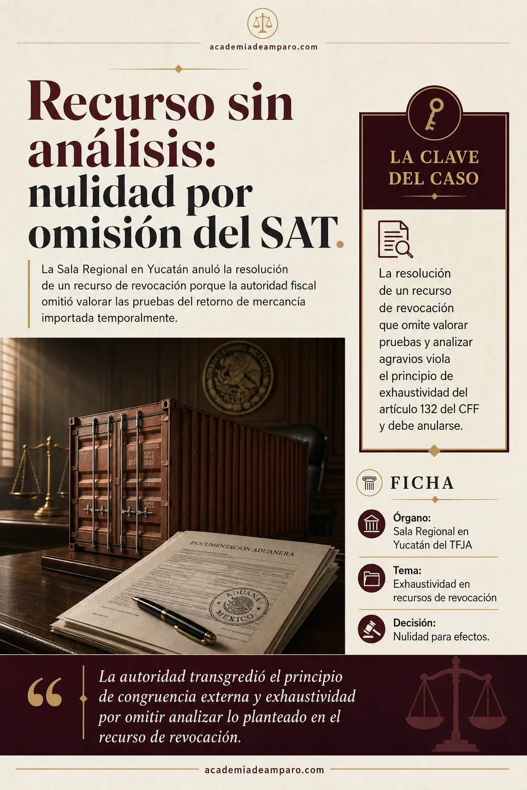 Nulidad por falta de exhaustividad en recurso de revocación