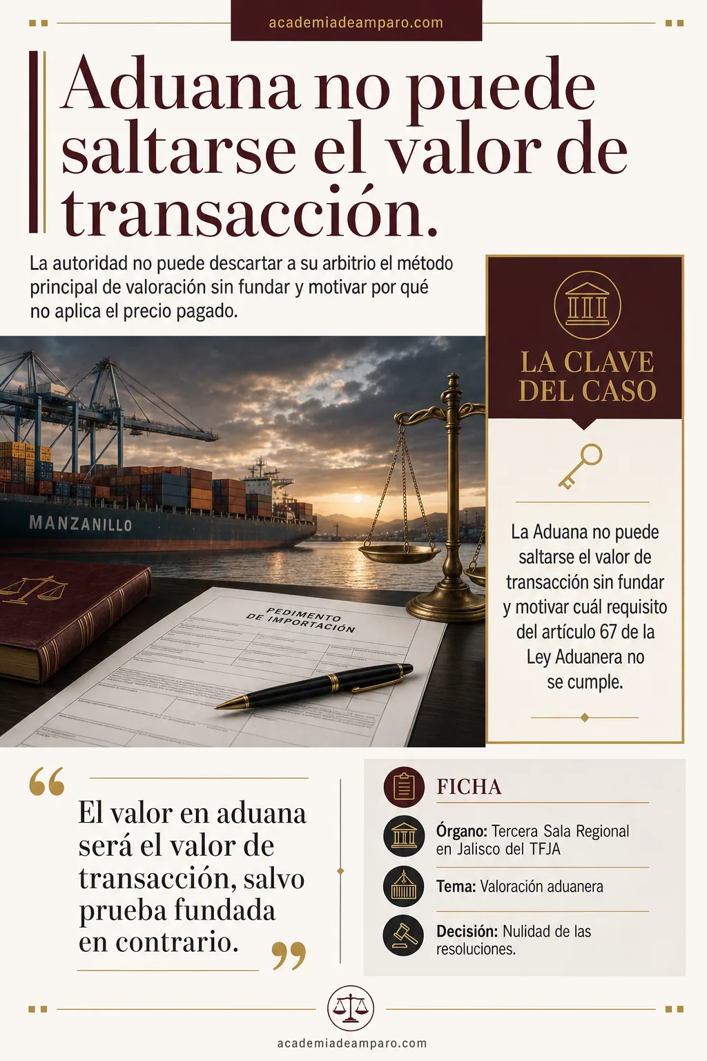 Valor de Transaccion: Aduana No Puede Descartarlo