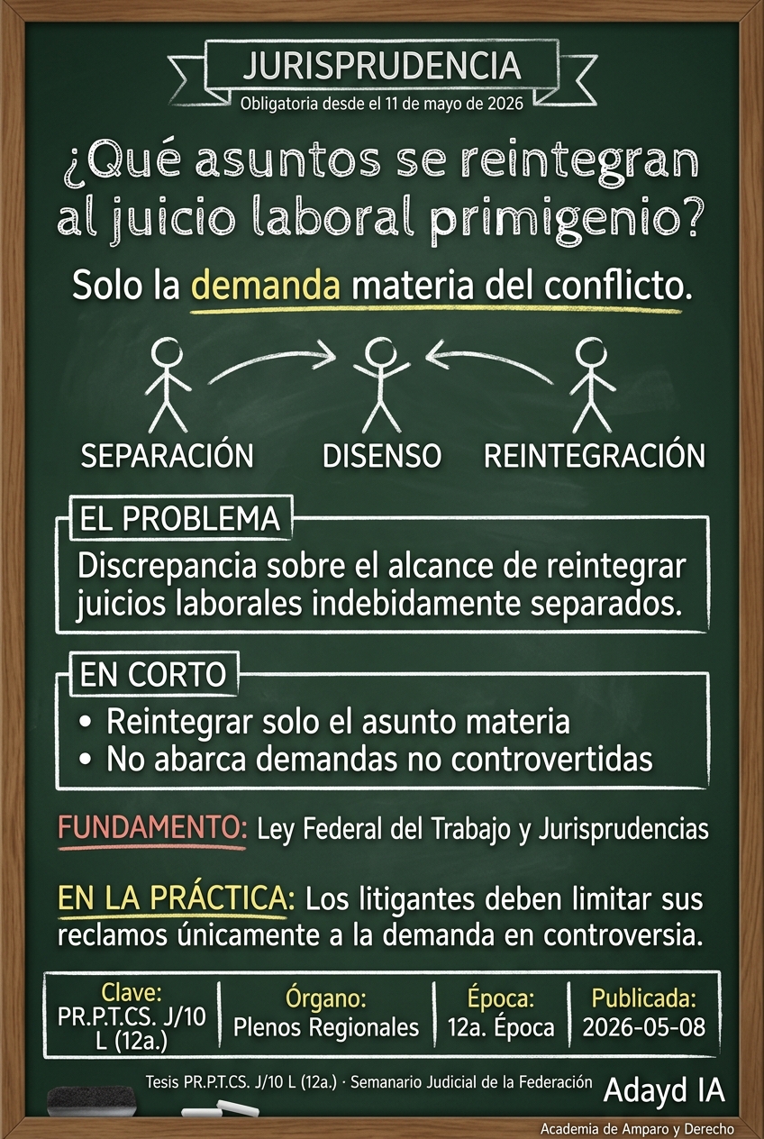 Separación de juicios laborales: efectos del conflicto