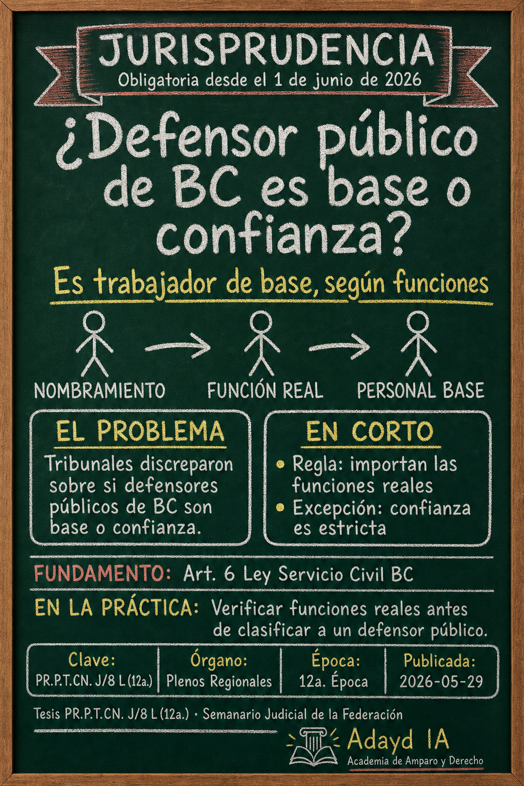 Defensores Públicos de BC: Trabajadores de Base