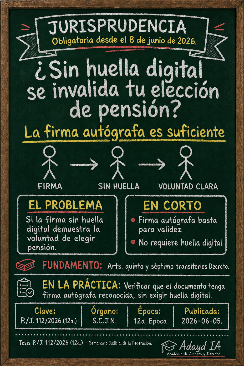 Firma sin huella: válida para elegir pensión ISSSTE