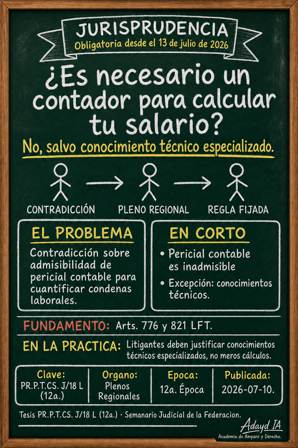 Pericial Contable Laboral: Cuándo Es Inadmisible