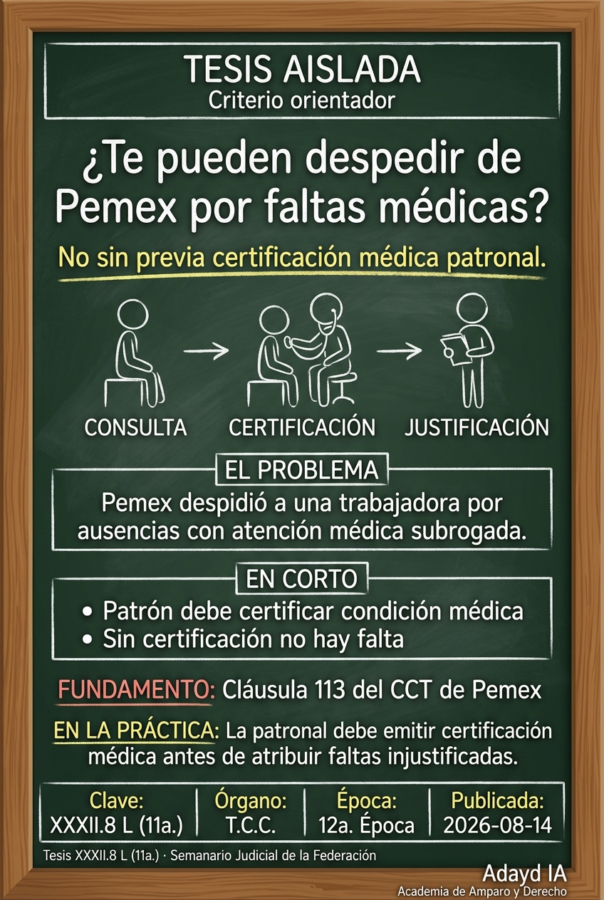 Faltas en Pemex: requieren certificación médica patronal
