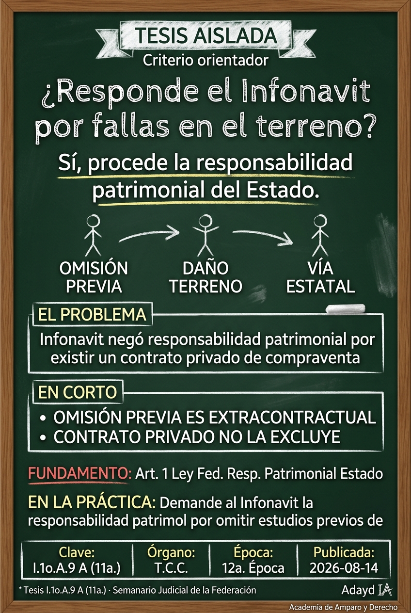 Infonavit responde por daños en terreno según el TCC