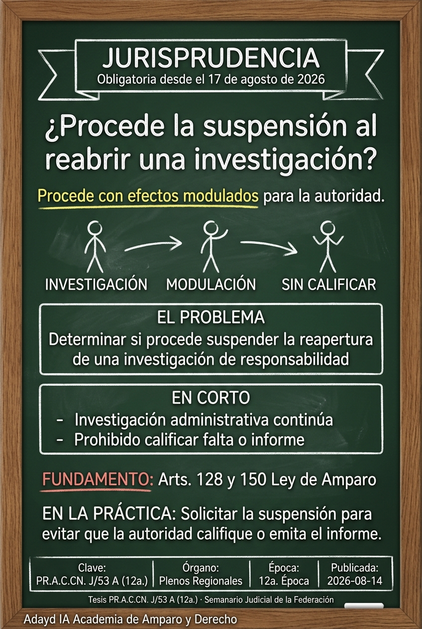Efectos de la suspensión provisional en amparo indirecto