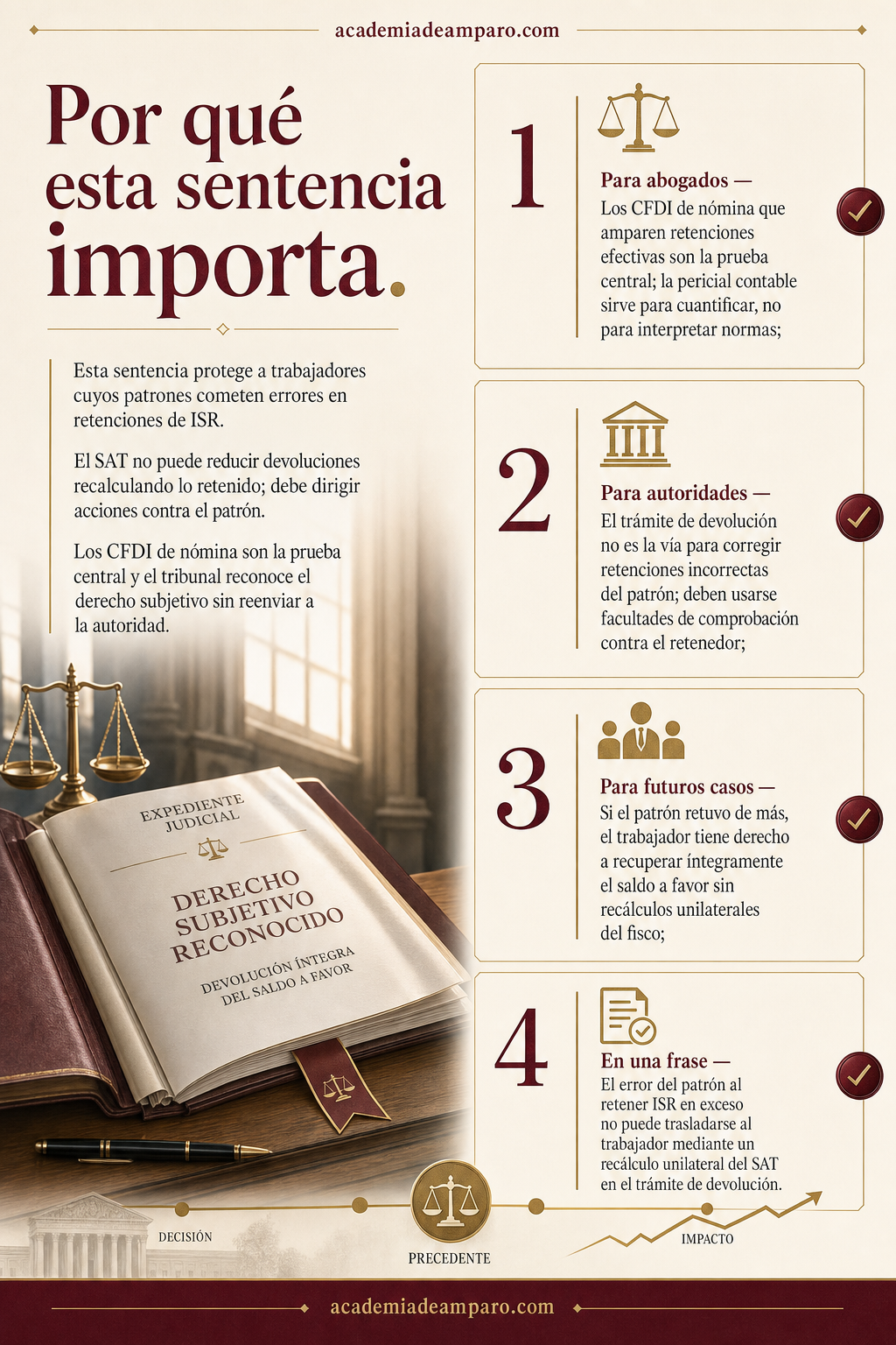 La razón de la decisión - El SAT no puede castigarte por errores de tu patrón
