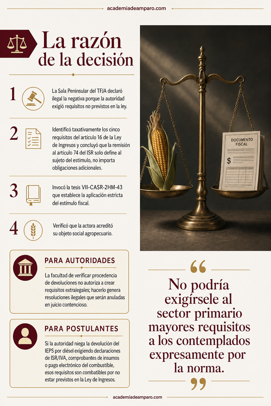 El problema jurídico - El SAT no puede inventar requisitos para negar estímulos
