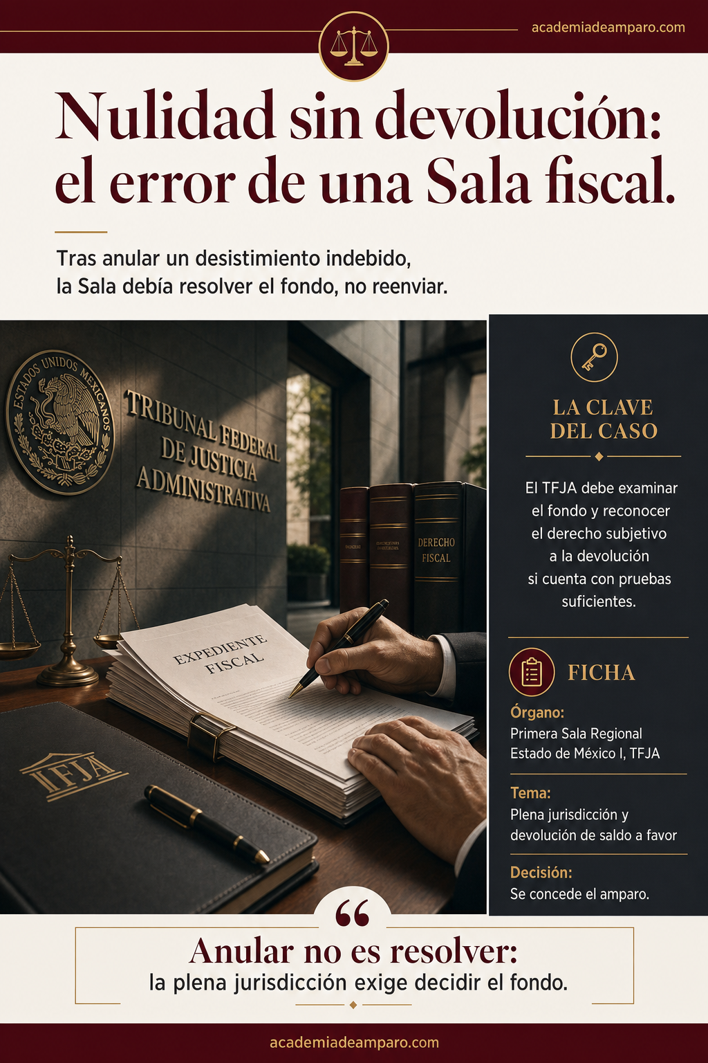 Plena Jurisdicción TFJA: Sala Debe Resolver Fondo