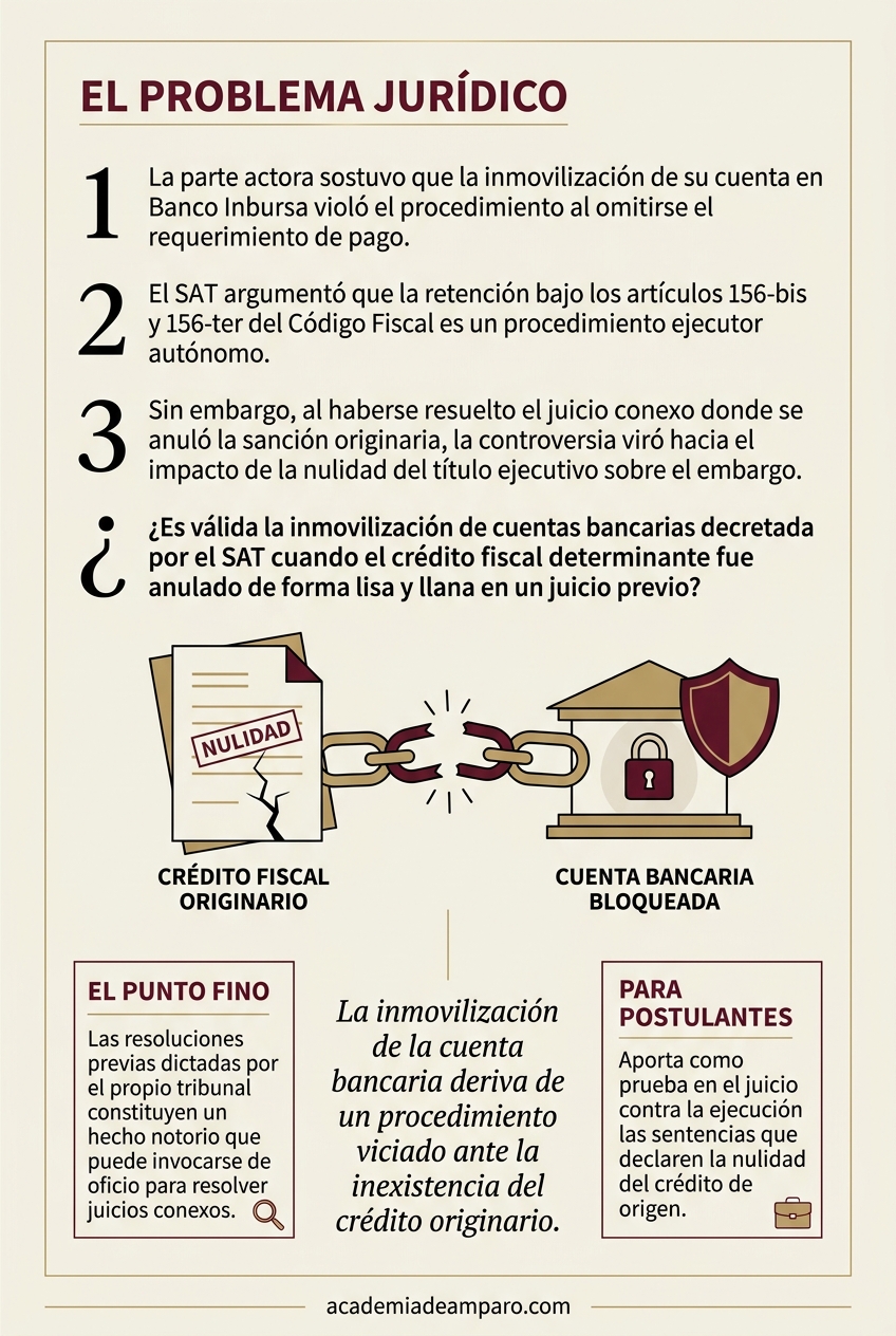 La historia detrás del caso - Cuentas congeladas sobre cimientos nulos