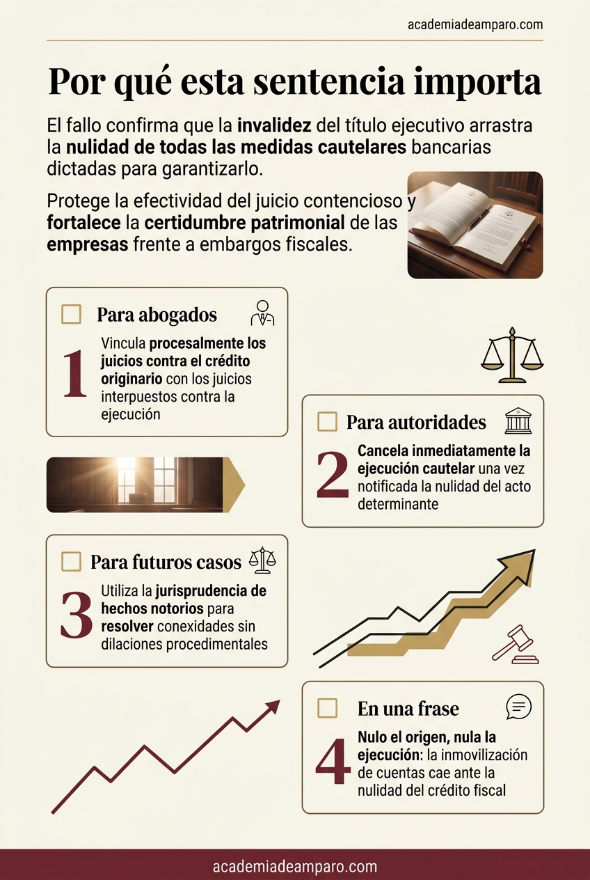 La razón de la decisión - Cuentas congeladas sobre cimientos nulos