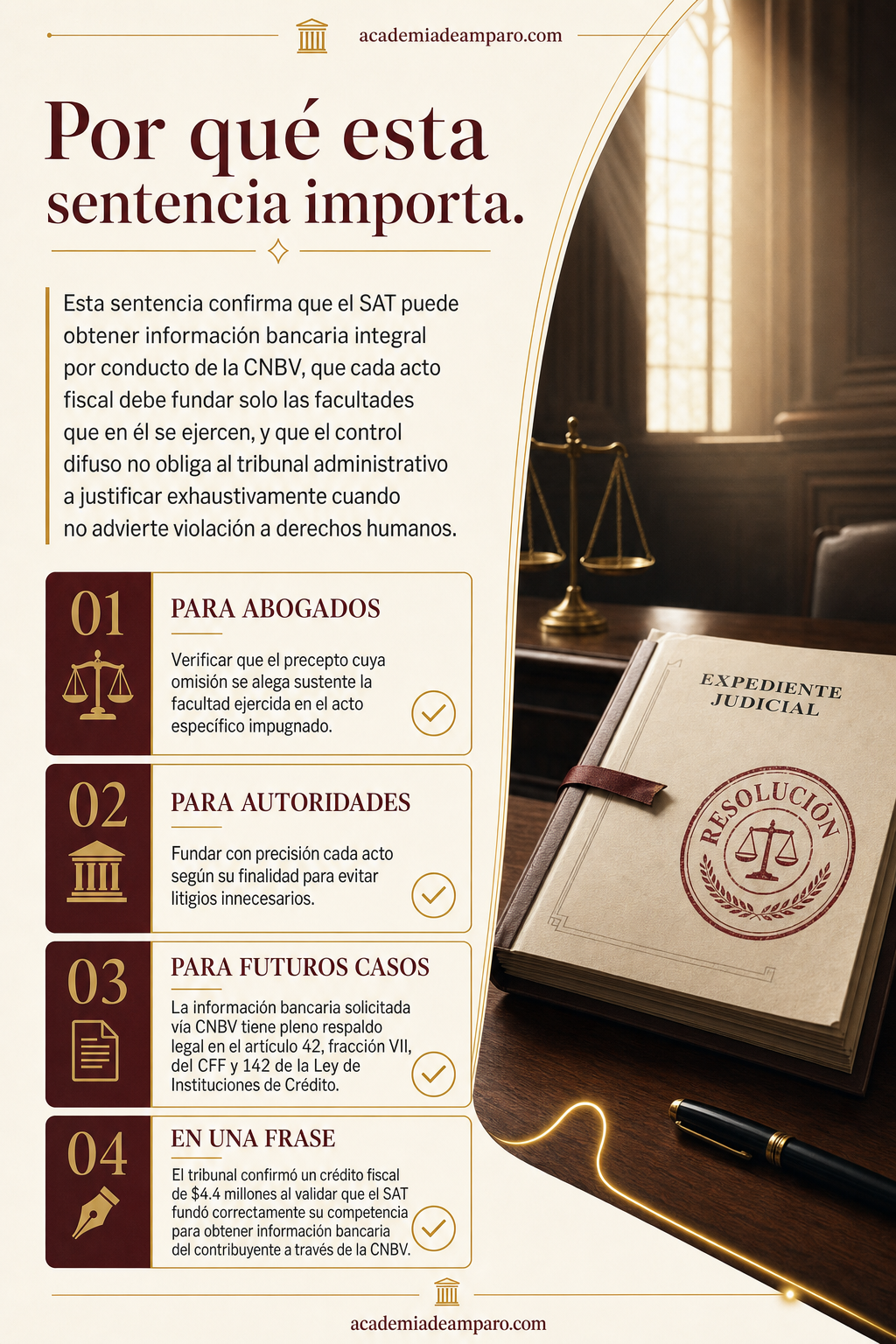 La razón de la decisión - El SAT pidió tus datos al banco: el tribunal validó todo
