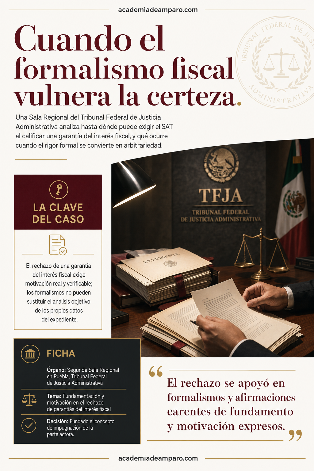 TFJA anula rechazo del SAT a garantía del interés fiscal