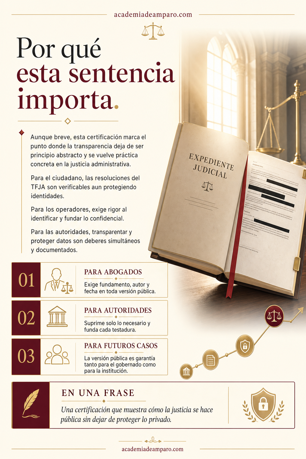 La razón de la decisión - La versión pública que protege lo confidencial