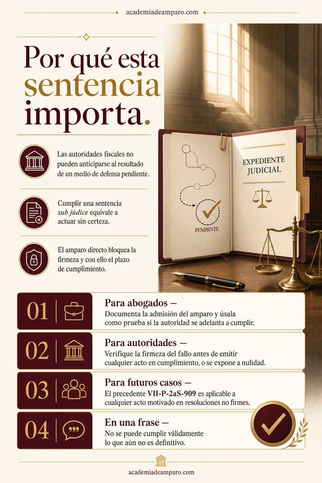 La razón de la decisión - Cumplir sentencia no firme genera nulidad