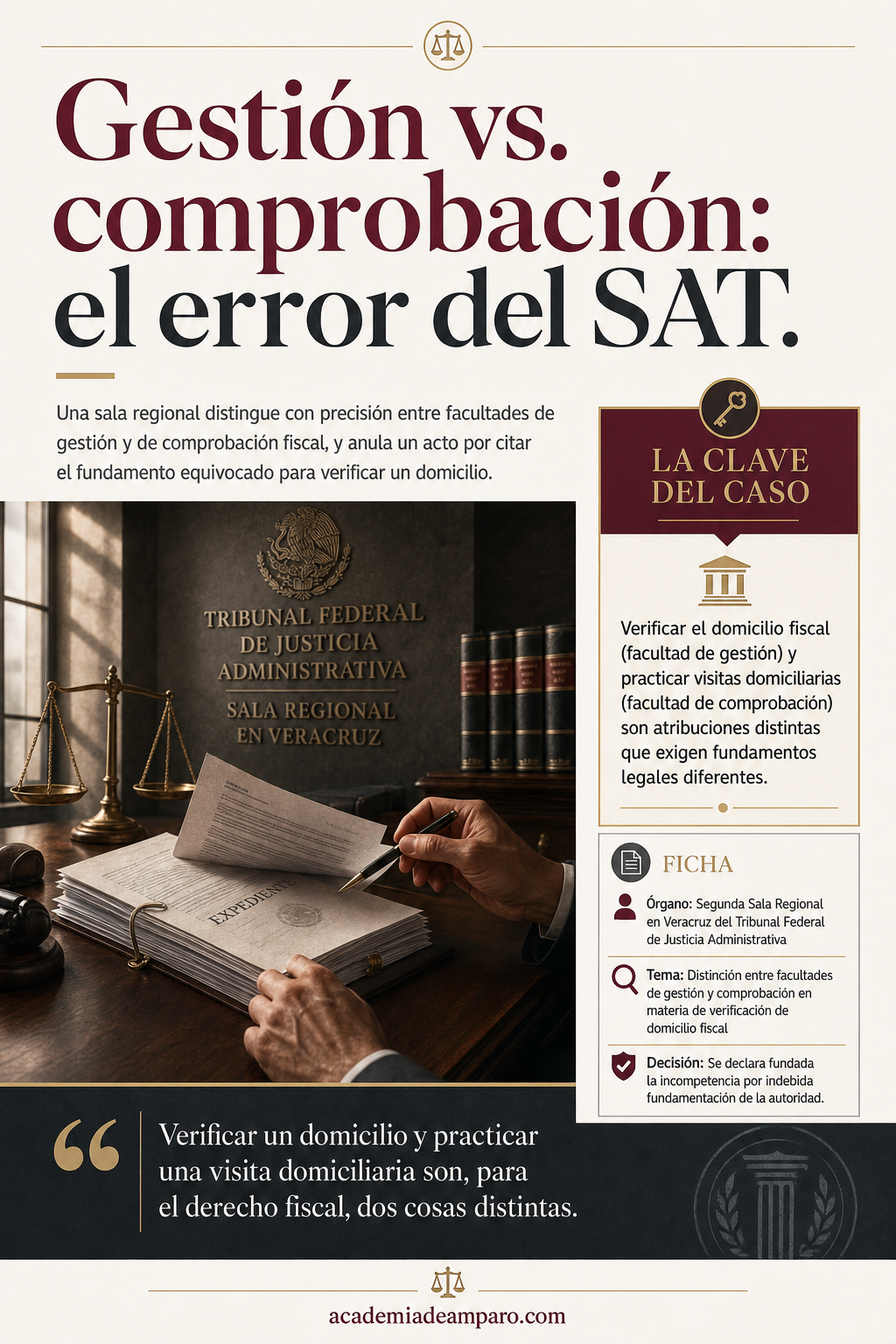 TFJA anula al SAT por confundir gestión y comprobación fiscal