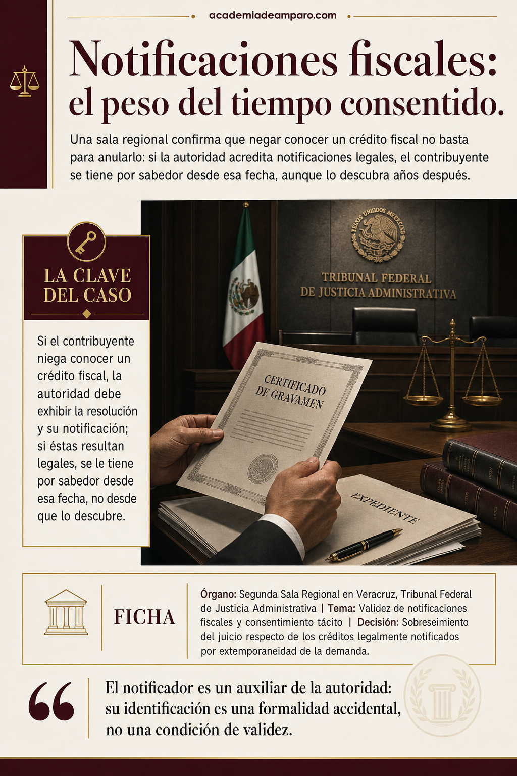 TFJA valida notificación fiscal ignorada durante una década