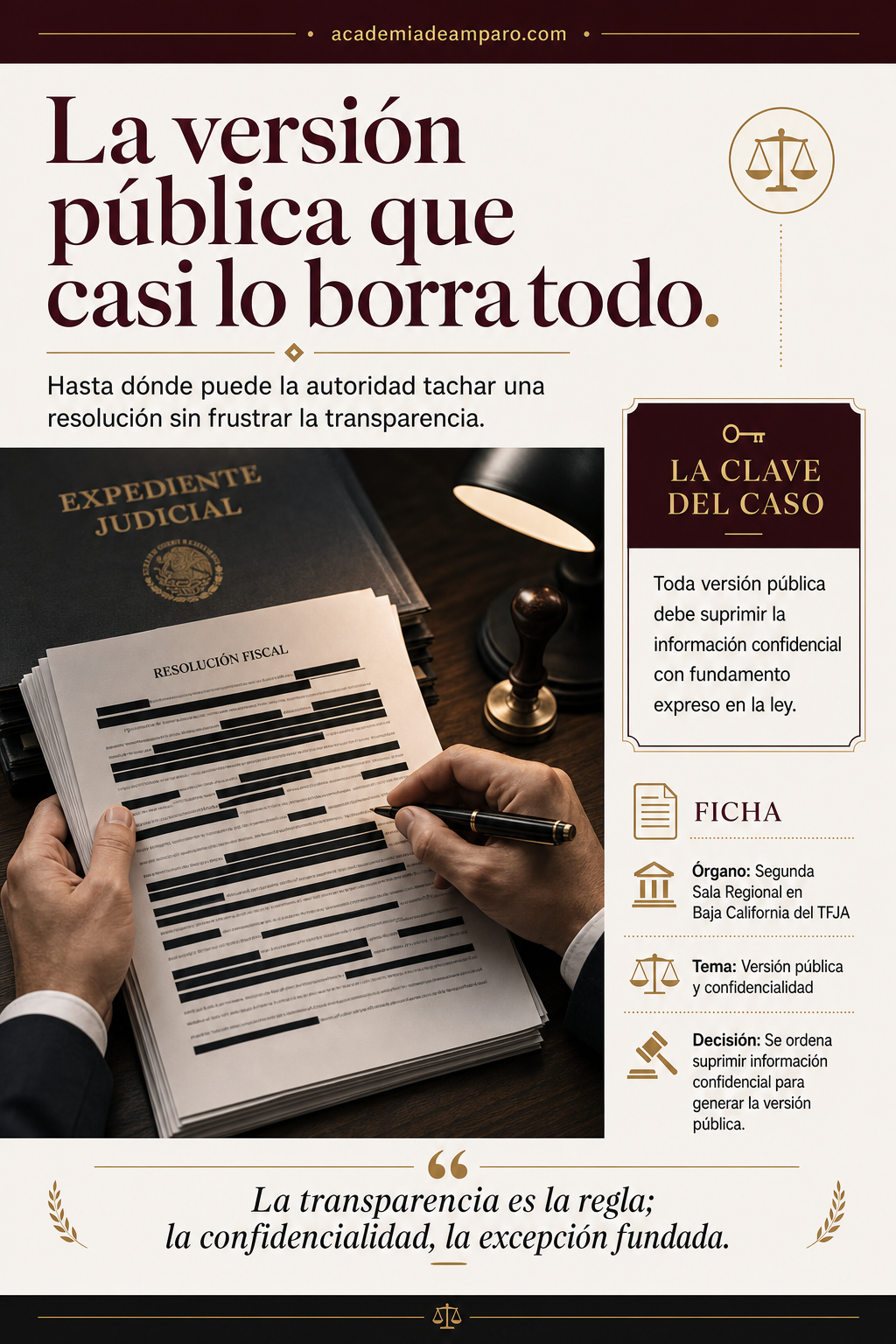 Versión Pública TFJA: Datos Confidenciales y Límites