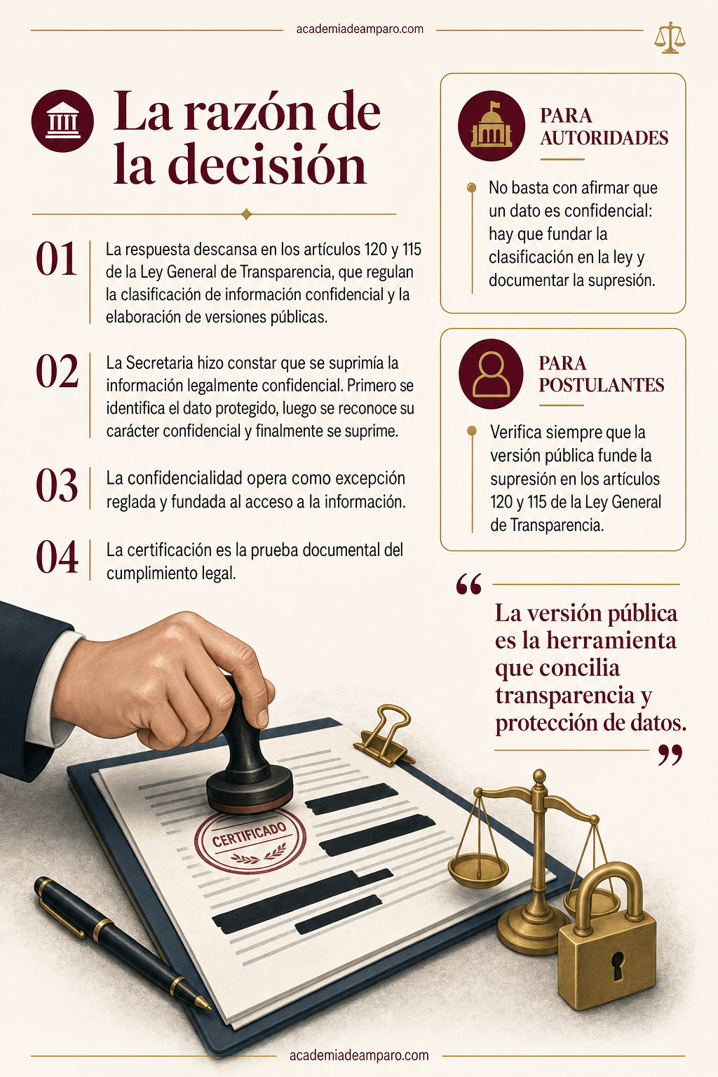 El problema jurídico - El expediente velado: transparencia y confidencialidad