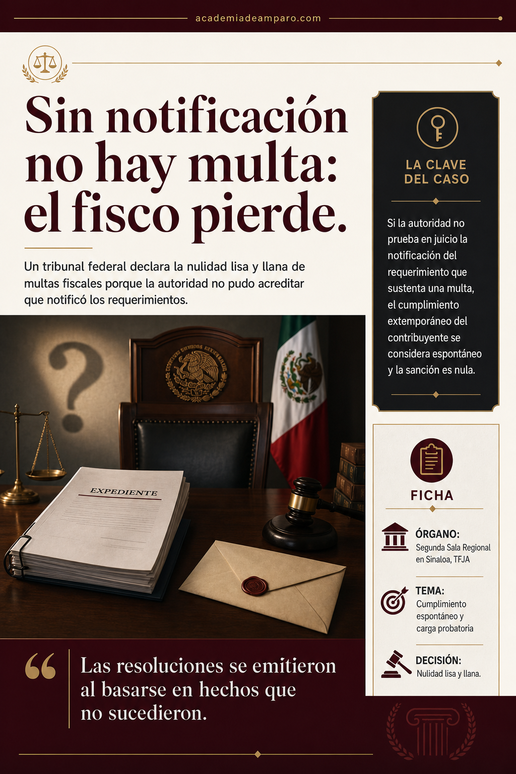 Sin notificación no hay multa: TFJA anula sanciones