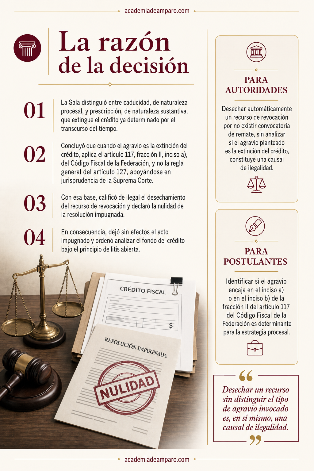 El problema jurídico - Revocación fiscal: prescripción sin esperar remate